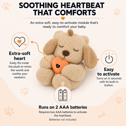 Lullapup™ - Calming Heartbeat Plush for Newborns